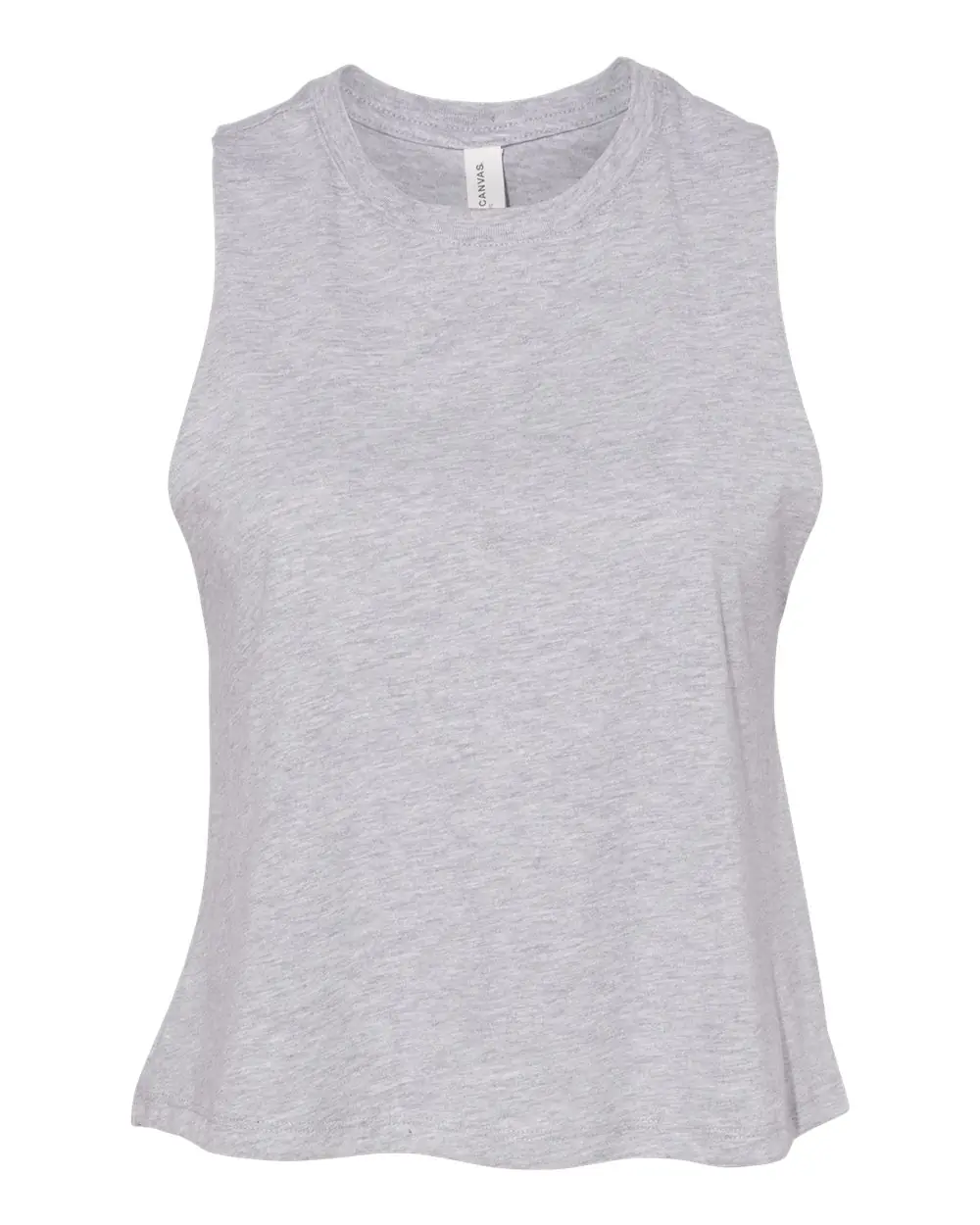 Bella + Canvas Women's Racerback Crop Tank in Athletic Heather