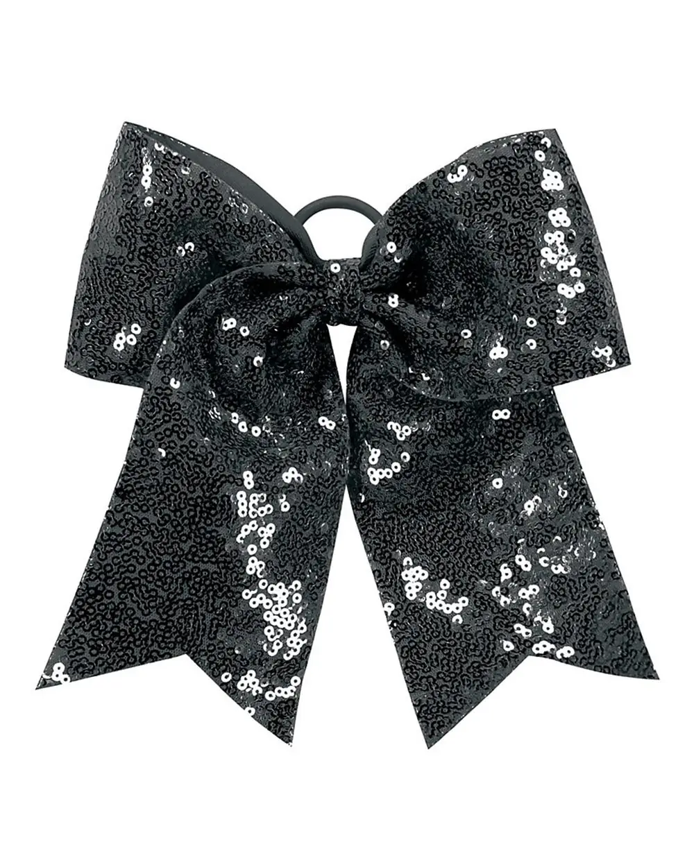 Augusta Sportswear Sequin Cheer Hair Bow in Black
