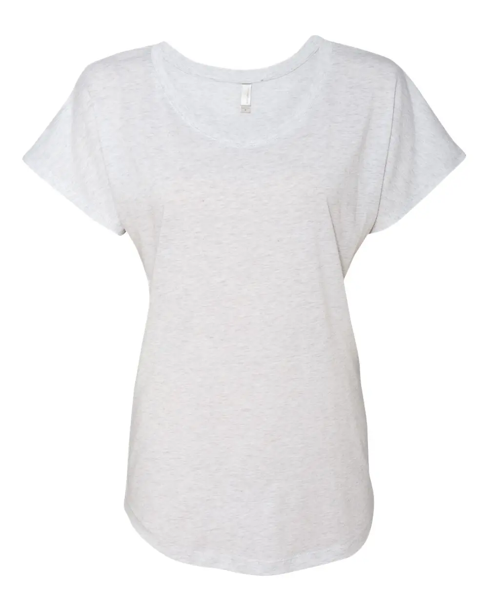 Next Level Apparel Women’s Triblend Dolman T-Shirt in Heather White