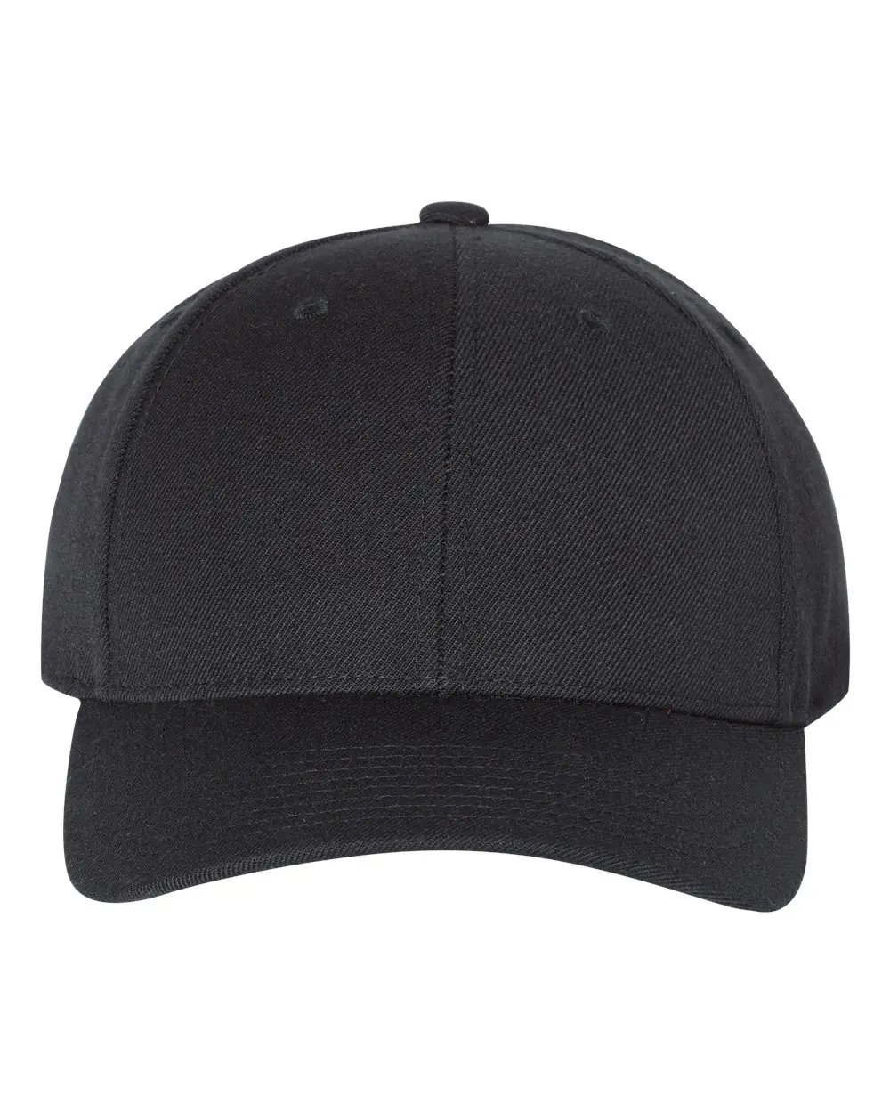 YP Classics Premium Curved Bill Snapback Cap in Black