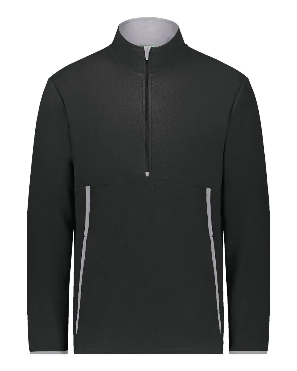 Augusta Sportswear Youth Eco Revive™ Polar Fleece Quarter-Zip Pullover in Black