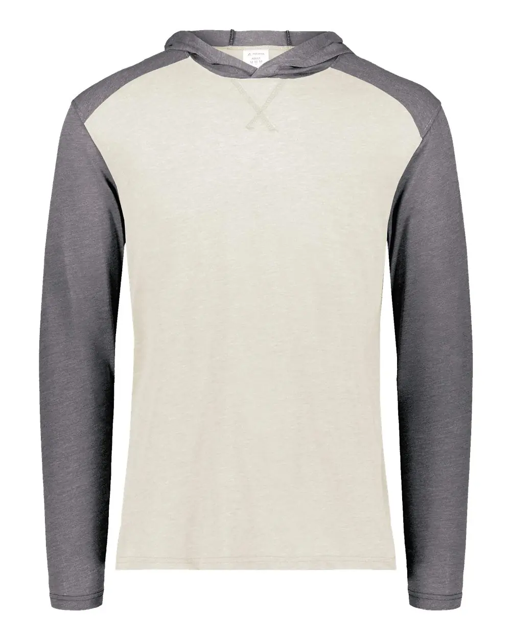 Augusta Sportswear Unisex Gameday Vintage Hooded T-Shirt in Birch/ Carbon Heather
