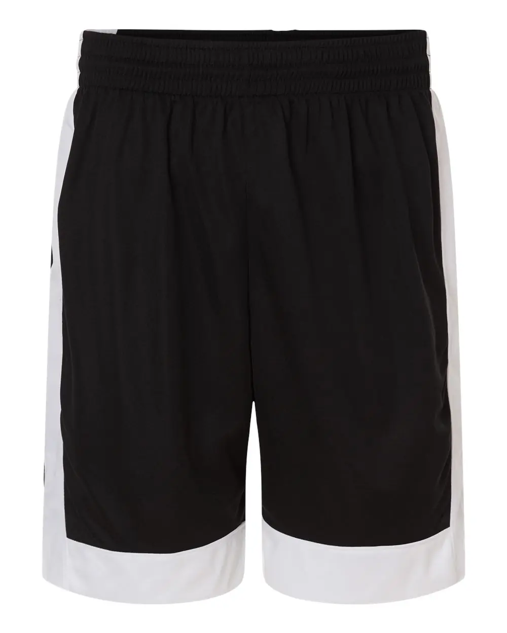 Augusta Sportswear Unisex Match-Up Basketball Shorts in Black/ White