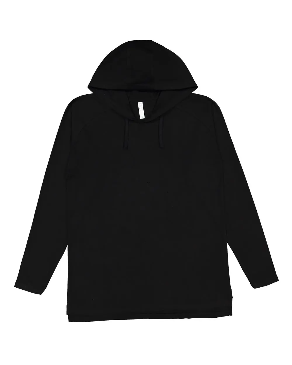 LAT Men's Fine Jersey Hooded Long Sleeve Raglan T-Shirt