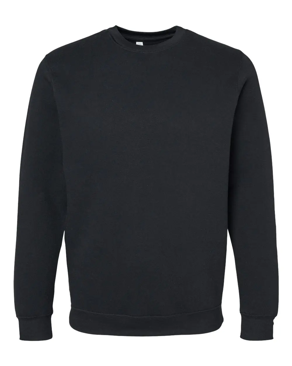LAT Unisex Elevated Fleece Crewneck Sweatshirt in Black