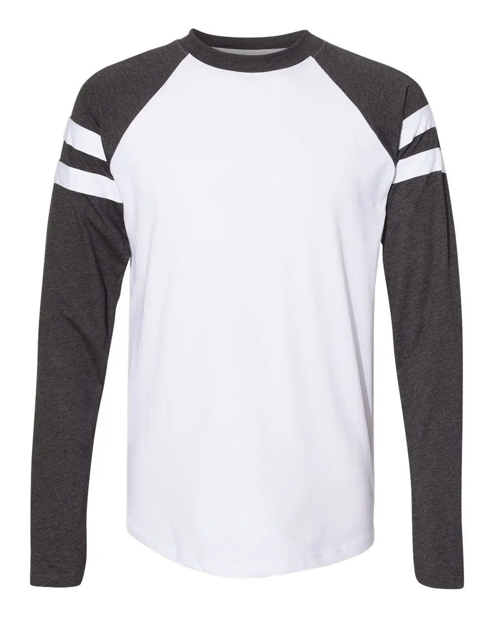 LAT Unisex Fine Jersey Mash Up Long Sleeve Tee