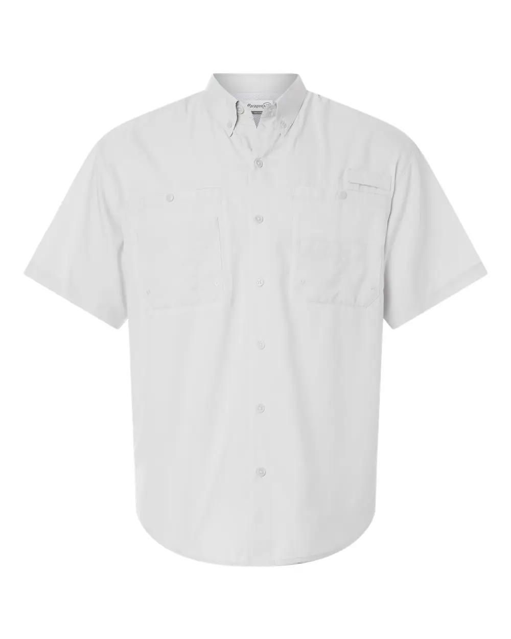 Paragon Men's Hatteras Performance Short Sleeve Fishing Shirt in Aluminum