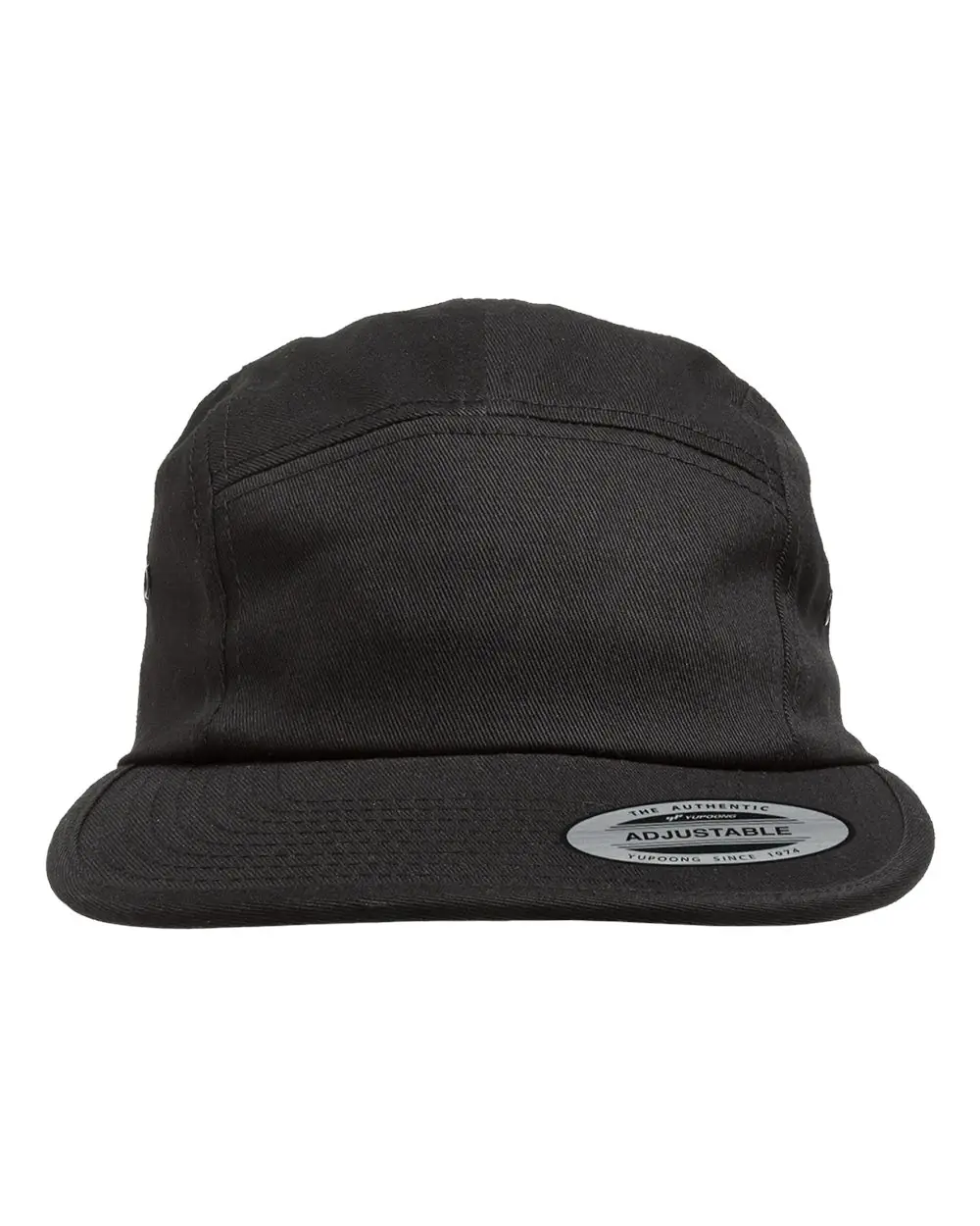 YP Classics Classic Jockey Flat Bill Cap in Black