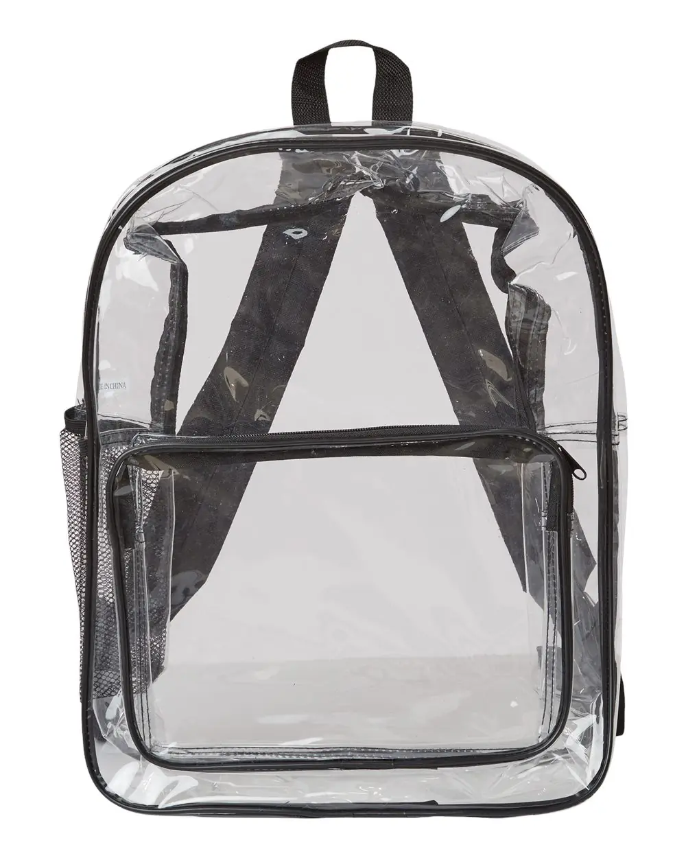 Liberty Bags Large 17" Heavy Duty Clear Backpack in Black