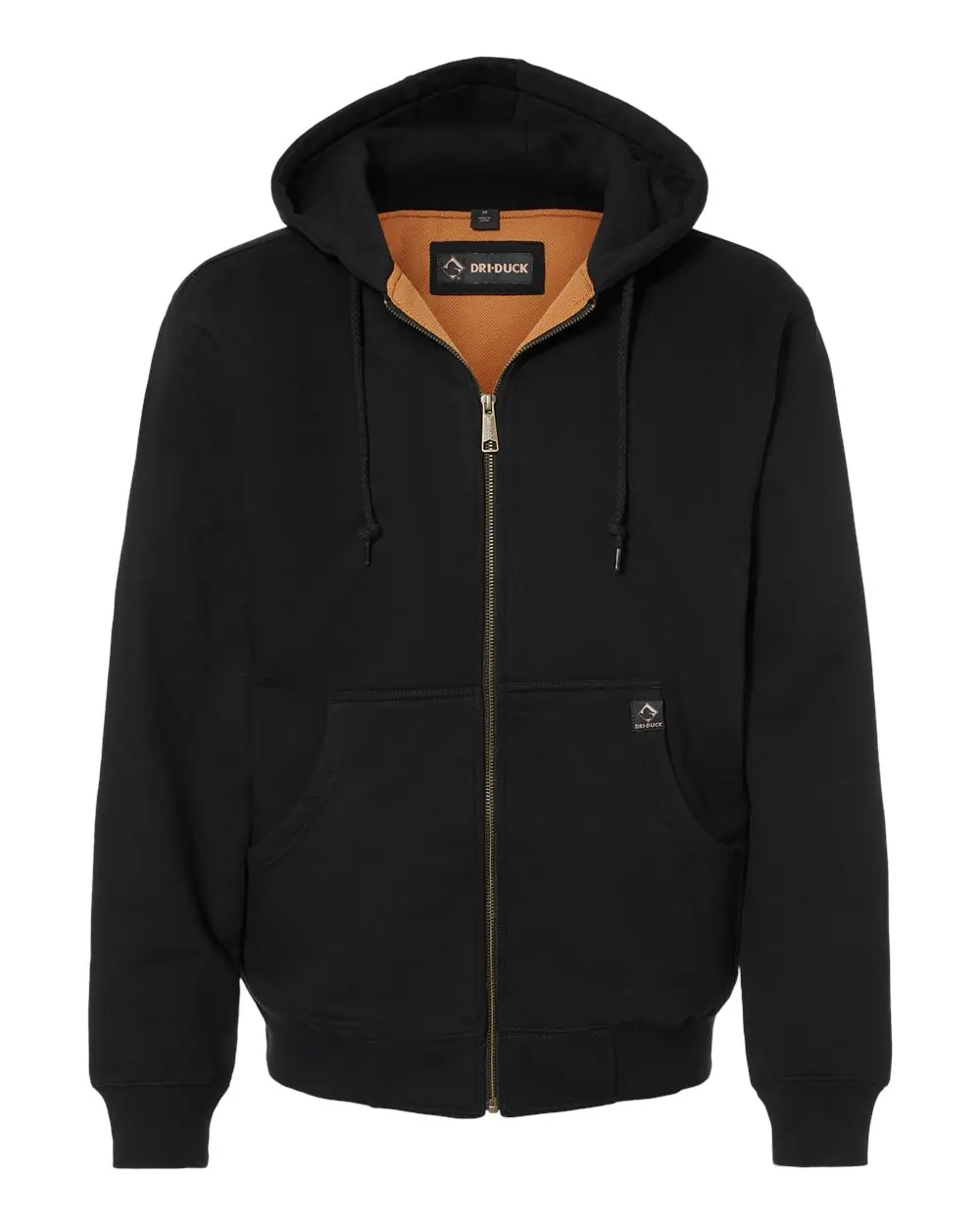 DRI DUCK Men's Tall Crossfire Heavyweight Power Fleece Hooded Jacket with Thermal Lining in Black