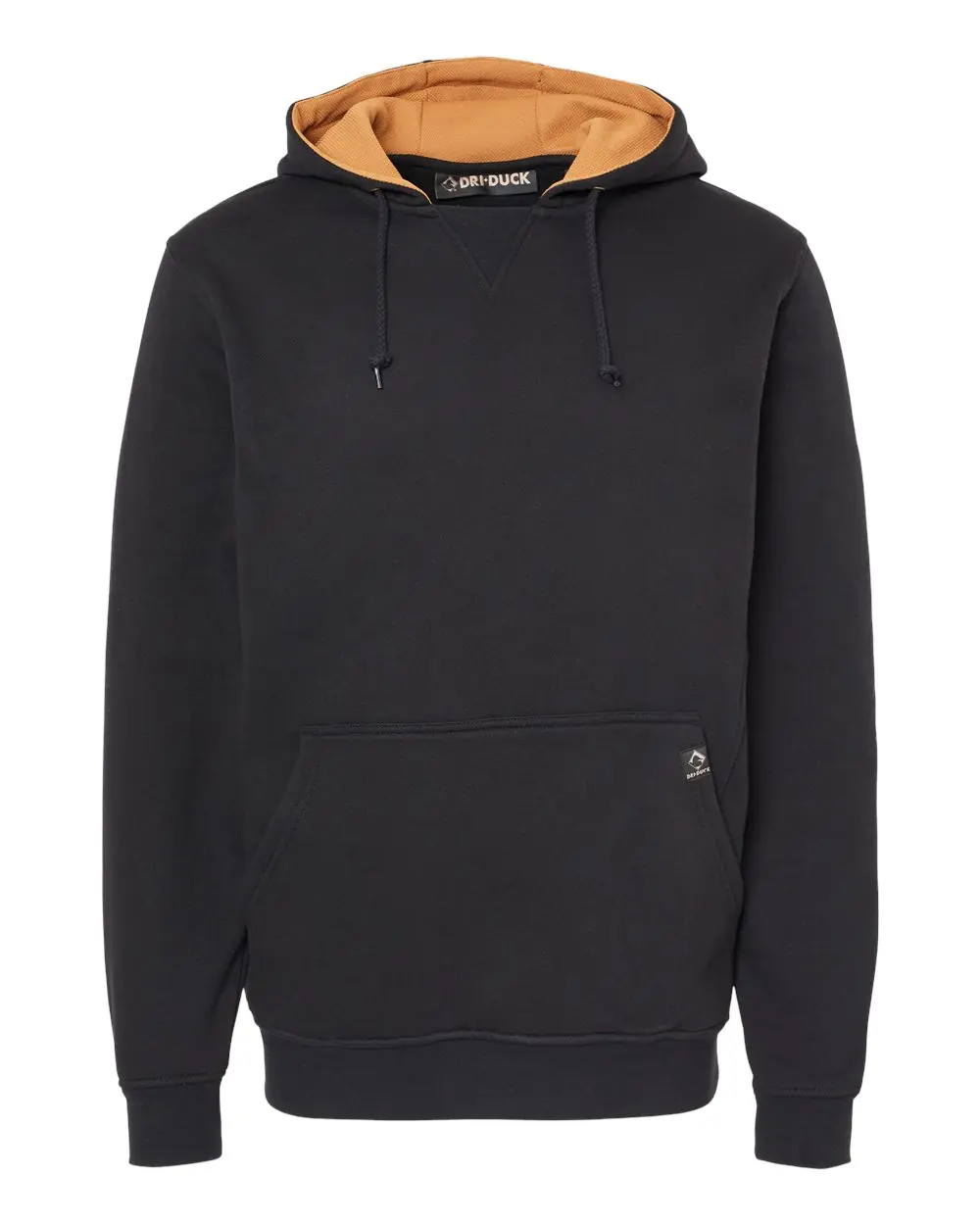 DRI DUCK Men's Woodland Fleece Hooded Pullover in Black