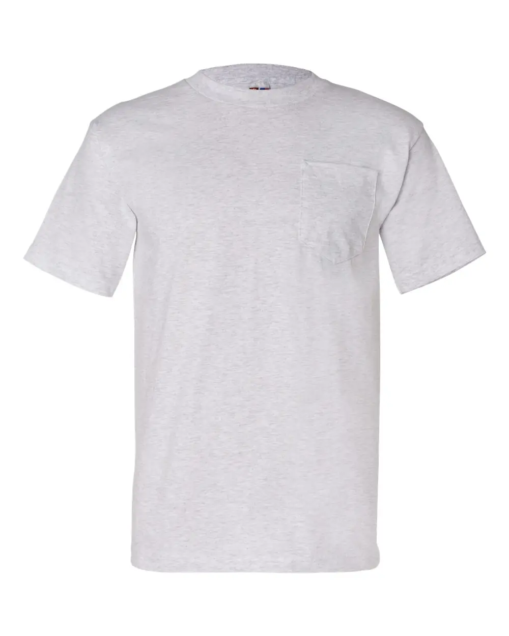 Bayside Unisex USA-Made Pocket T-Shirt in Ash
