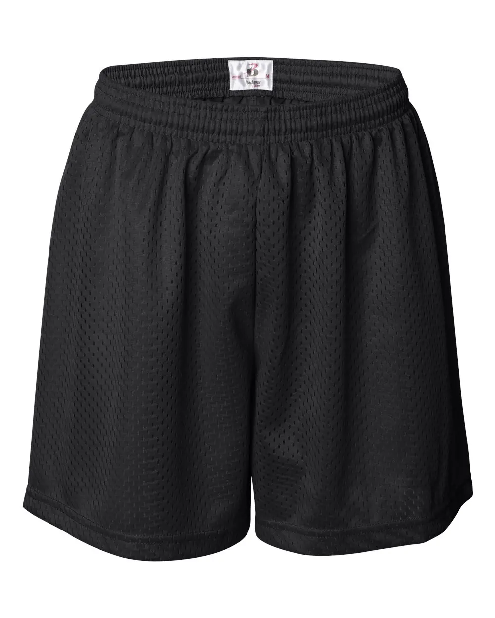 Badger Women's Pro Mesh 5" Solid Liner Shorts in Black