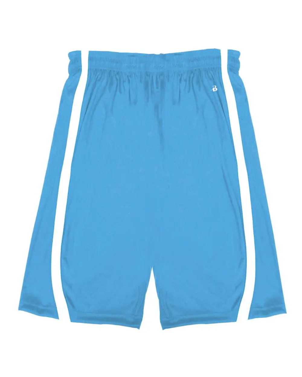 Alleson Athletic Men's B-Core B-Slam Reversible Shorts in Columbia Blue/ White
