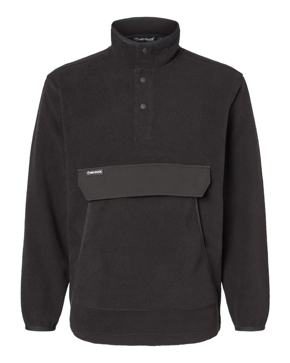 DRI DUCK Men's Timber Mountain Fleece Pullover in Black