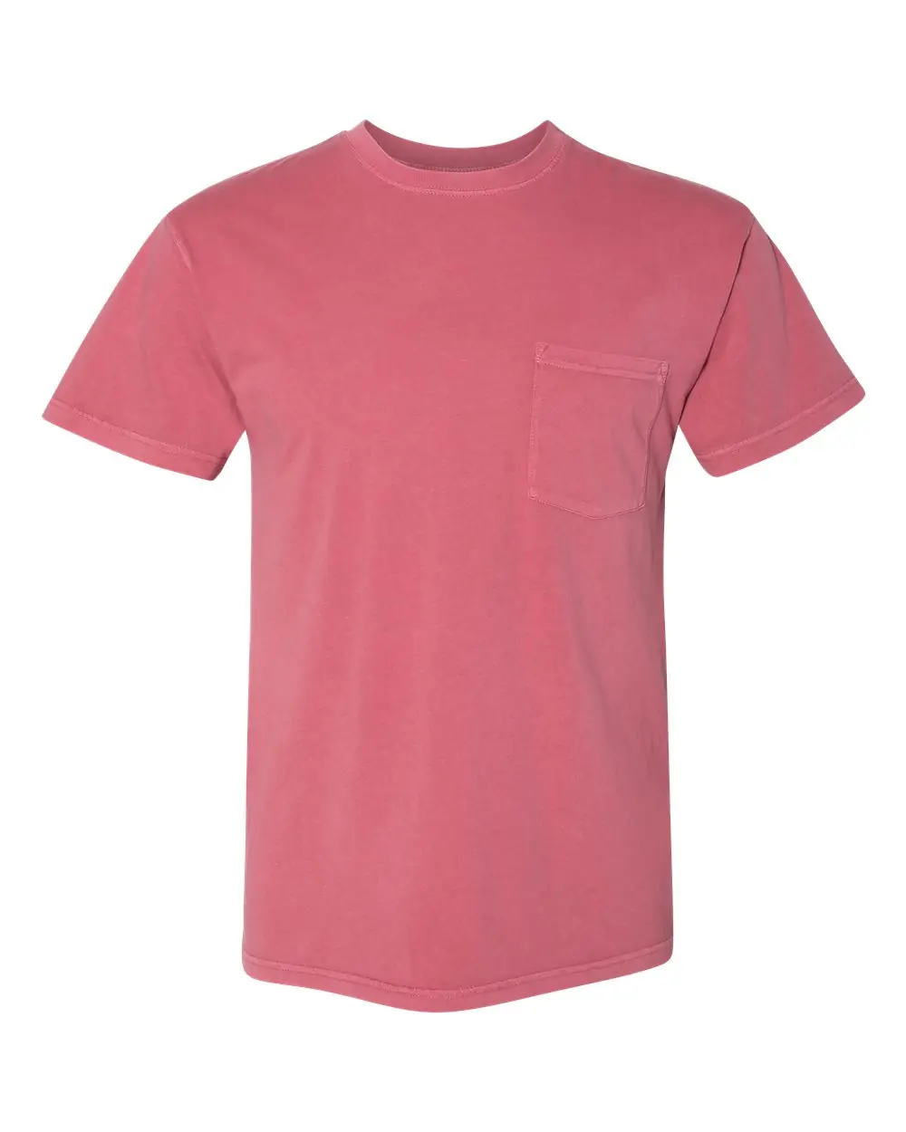 Next Level Apparel Unisex Inspired Dye Pocket T-Shirt in Smoked Paprika