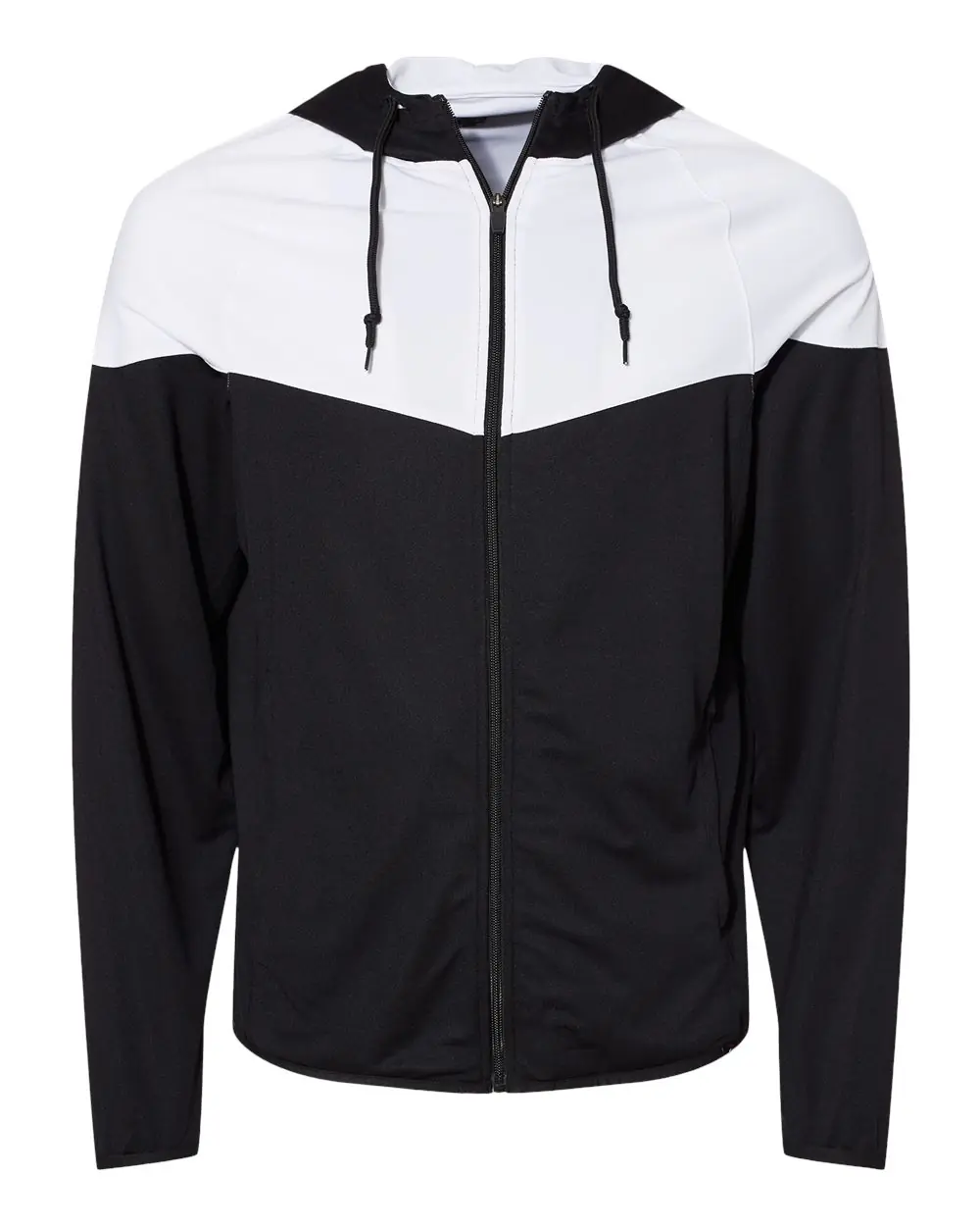 Badger Men's Spirit Outer-Core Jacket in Black/ White