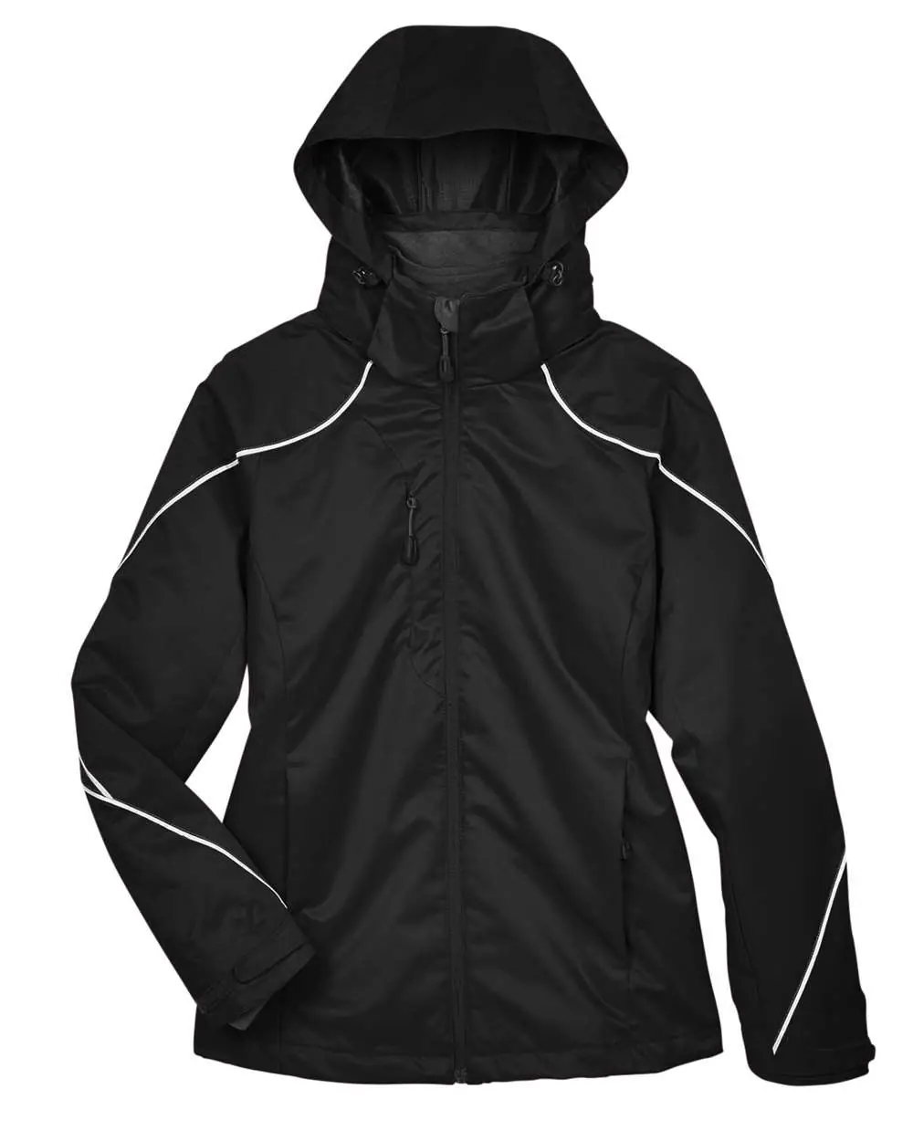North End Women's Angle 3-in-1 Jacket with Bonded Fleece Liner in Black