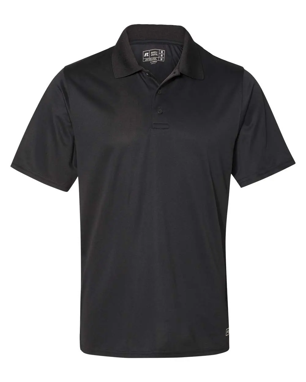 Russell Athletic Men's Essential Perfomance Polo in Black