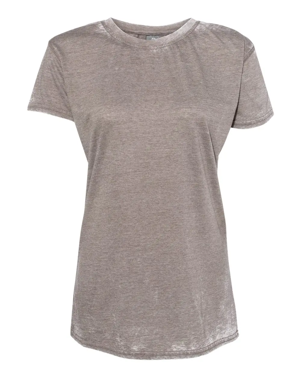 J. America Women’s Zen Jersey T-Shirt in Cement