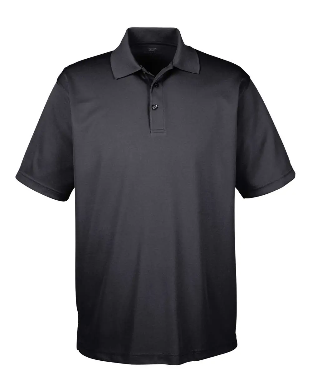 UltraClub Men's Cool & Dry Mesh Piqué Polo in Black