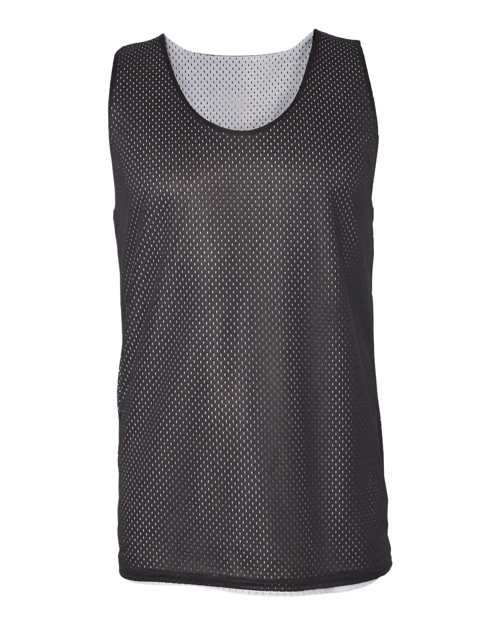 Badger Men's Pro Mesh Reversible Tank Top in Black/ White