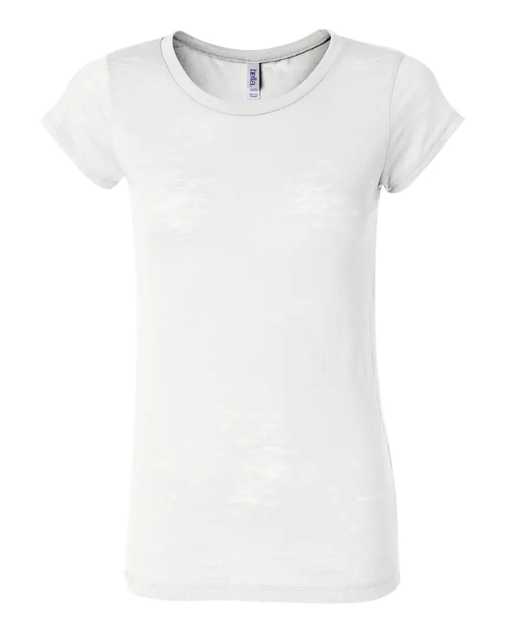 Bella + Canvas Women's Burnout Tee in White