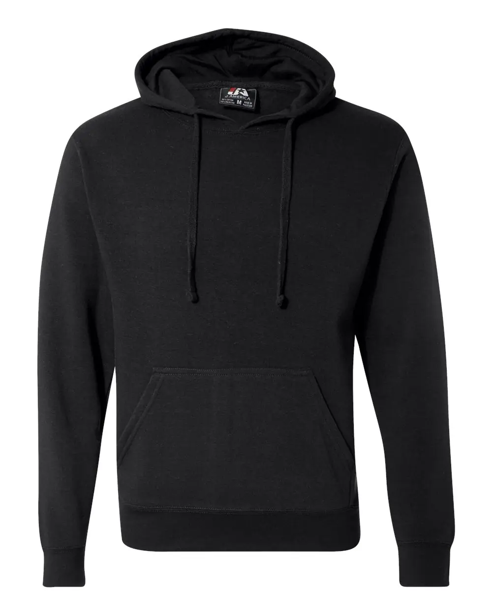 J. America Men's Cloud Fleece Hooded Sweatshirt in Black