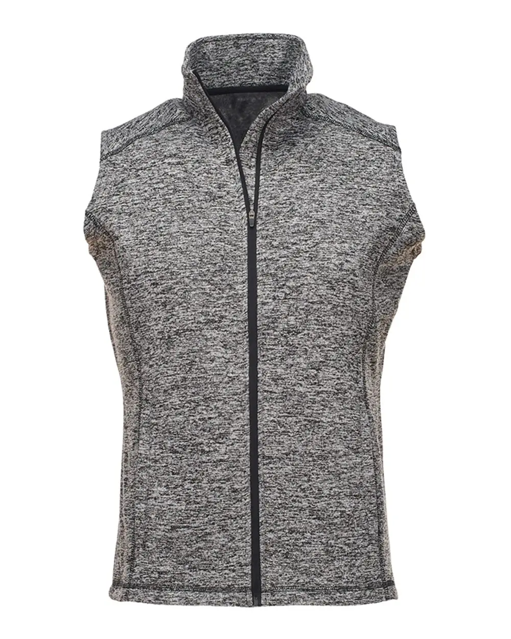 J. America Men's Cosmic Fleece Vest in Charcoal Fleck