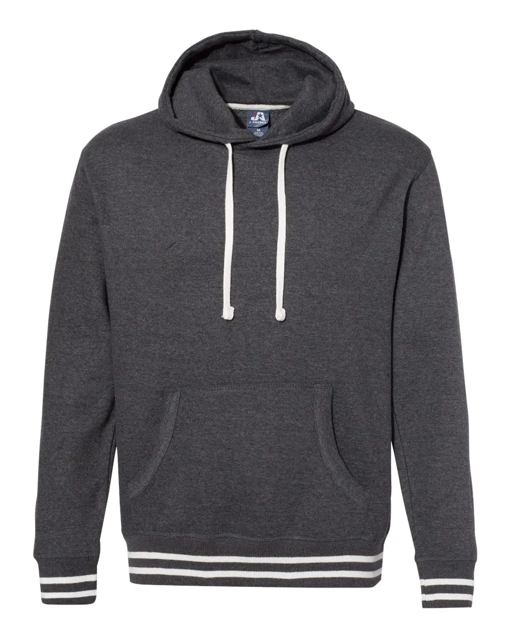 J. America Men's Relay Hooded Sweatshirt in Black