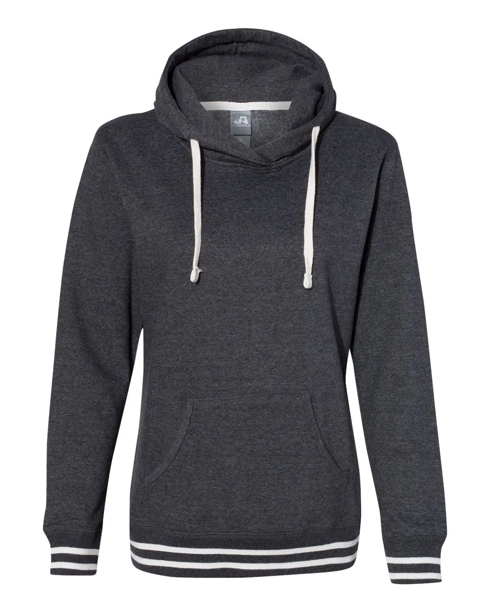 J. America Women’s Relay Hooded Sweatshirt in Black