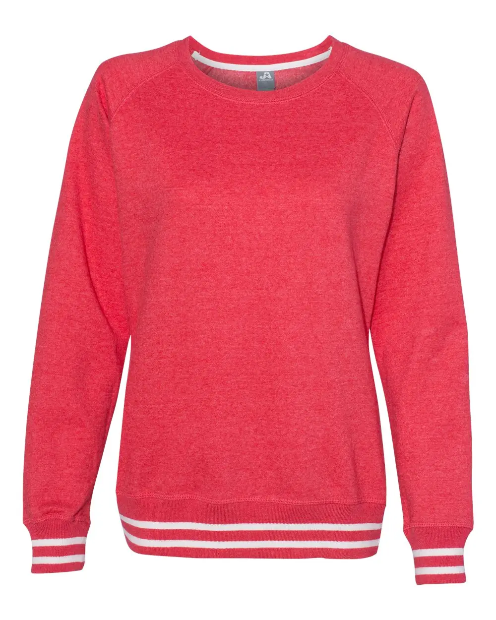 J. America Women’s Relay Crewneck Sweatshirt in Red