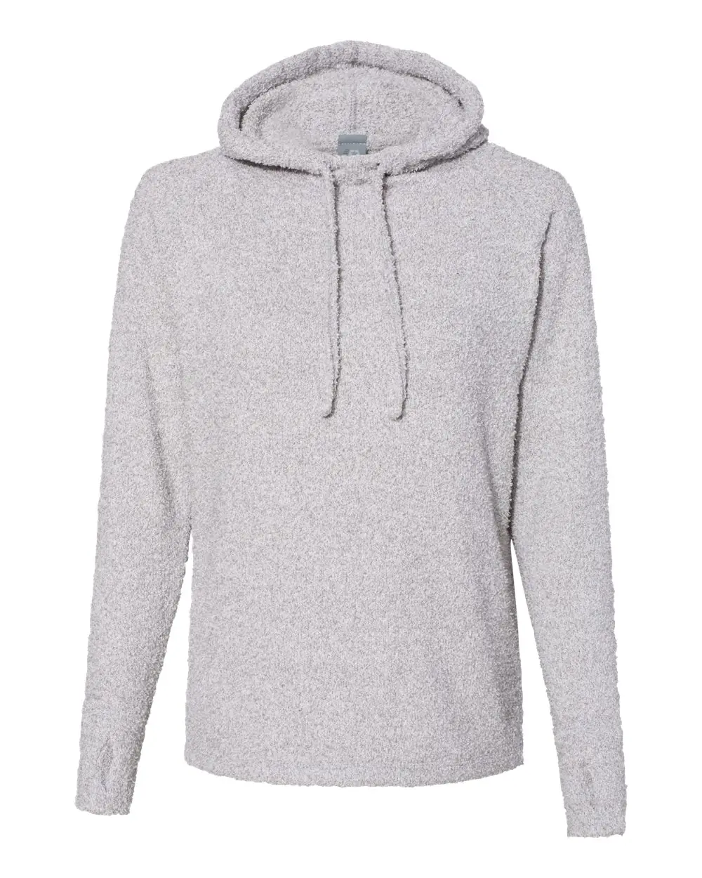 J. America Women’s Teddy Fleece Hooded Sweatshirt in Smoke Heather