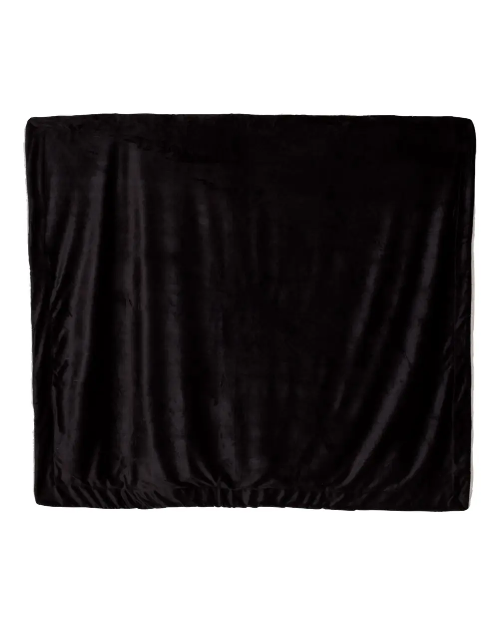 Alpine Fleece Oversized Mink Sherpa Blanket in Black