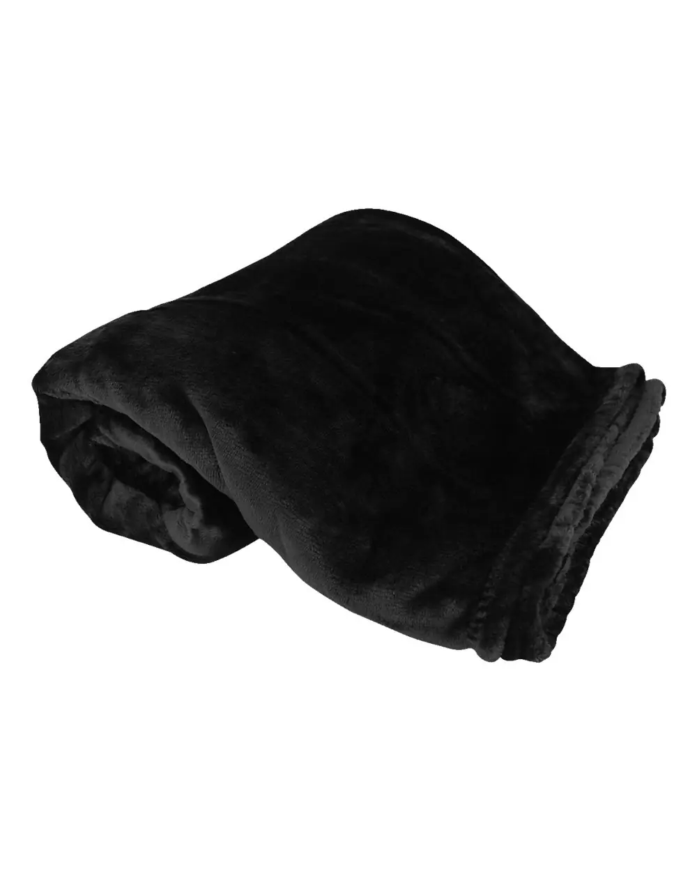 Alpine Fleece Oversized Mink Touch Luxury Blanket in Black