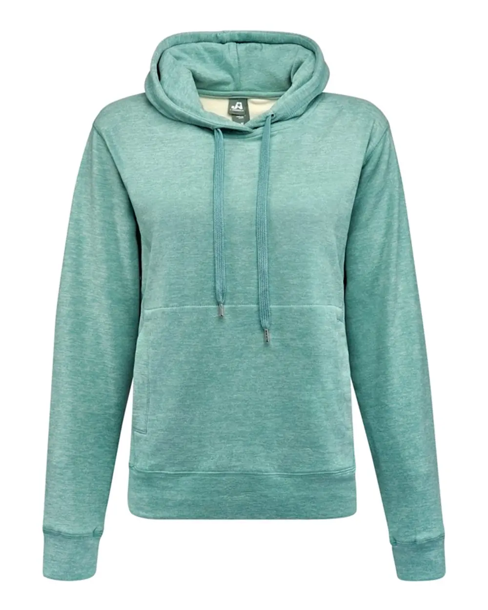 J. America Women's Electric Fleece Hooded Sweatshirt in Electric Jade