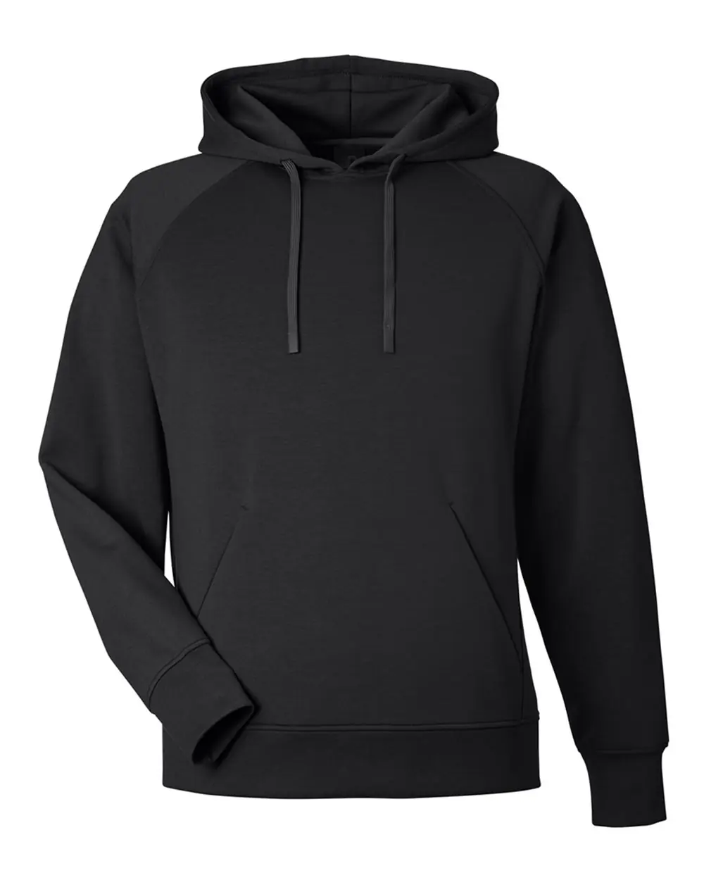 J. America Unisex Apex Fleece Hooded Sweatshirt in Black