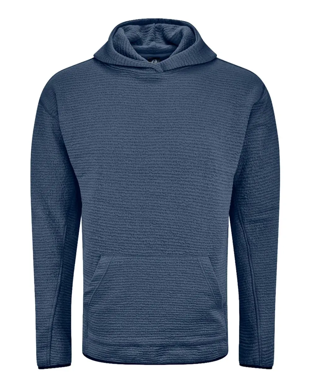 J. America Unisex Pebble Fleece Hooded Pullover in Baltic
