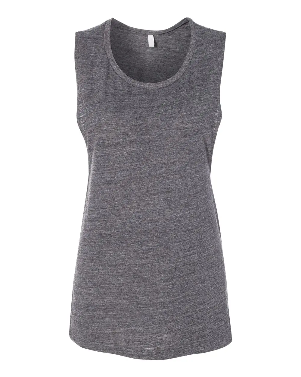 Bella + Canvas Women's Flowy Scoop Muscle Tank in Asphalt Slub