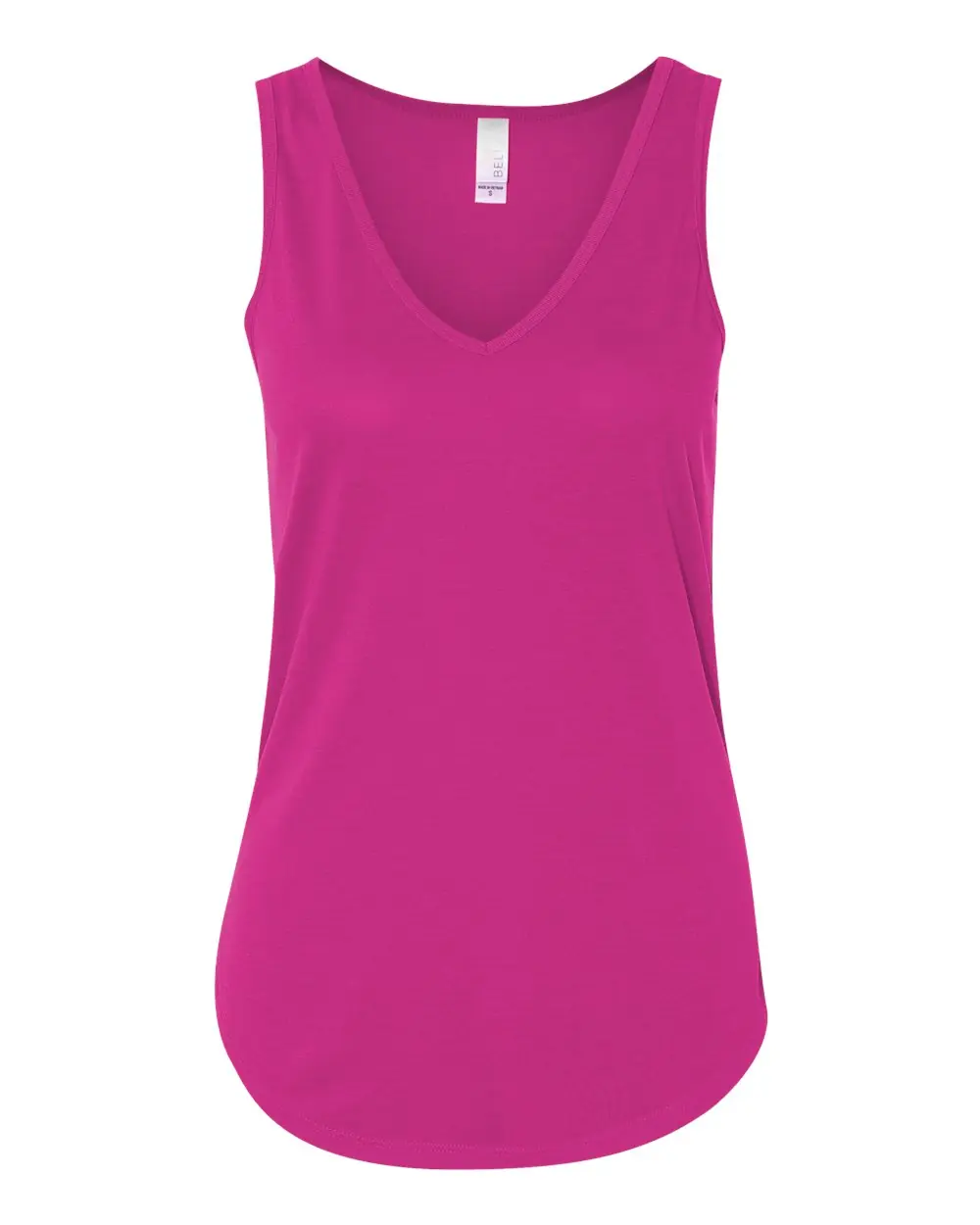 Bella + Canvas Women's Flowy V-Neck Tank in Berry