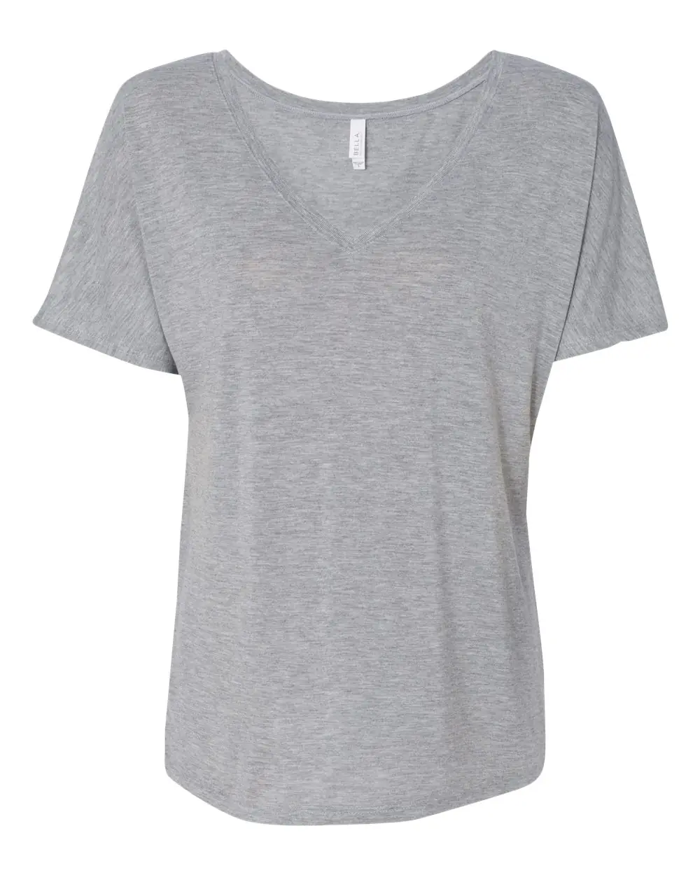 Bella + Canvas Women’s Slouchy V-Neck Tee in Athletic Heather