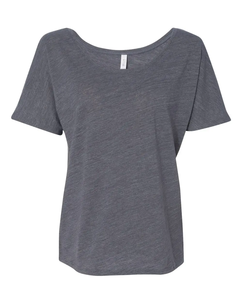 Bella + Canvas Women’s Slouchy Tee in Asphalt Slub