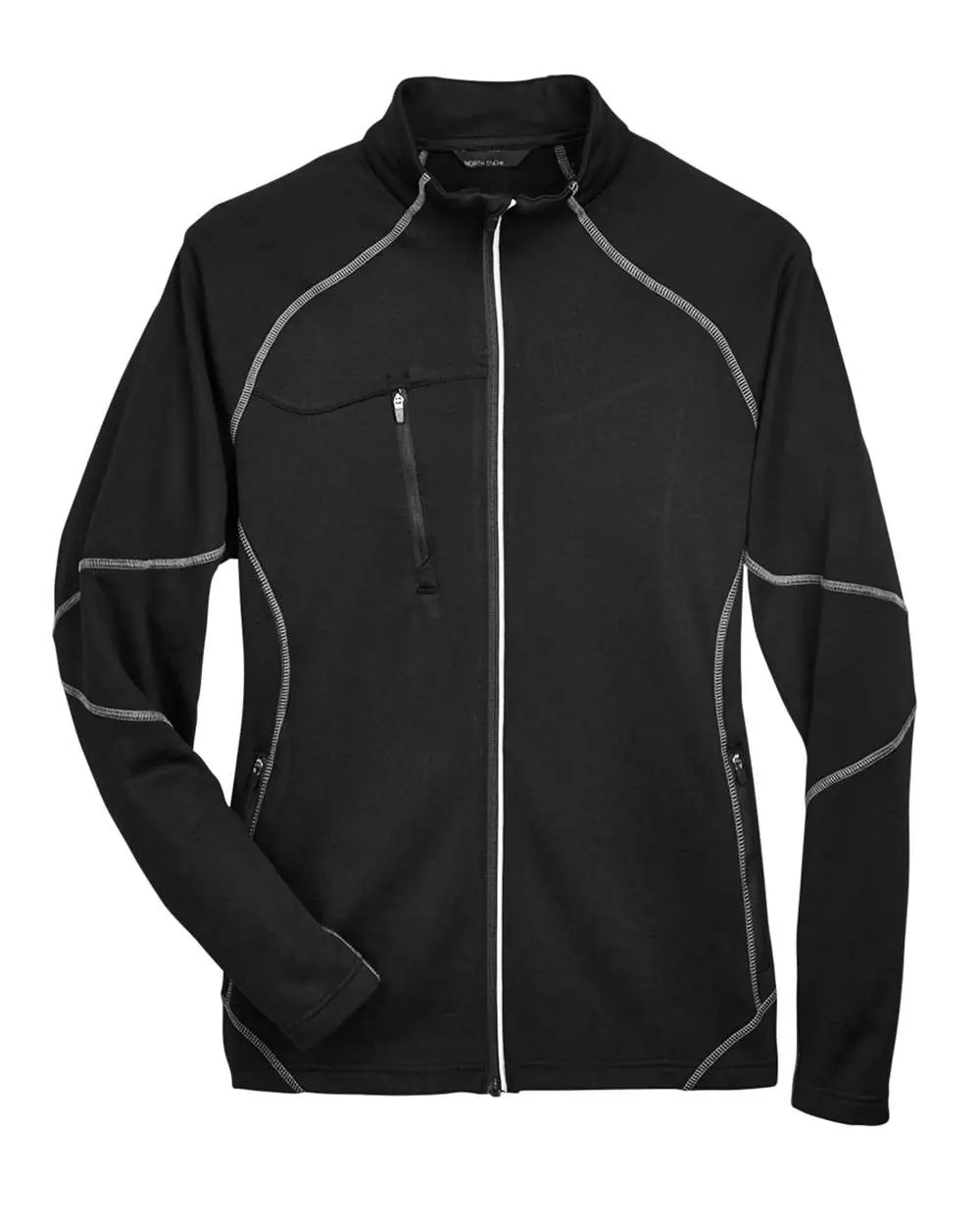North End Men's Gravity Performance Fleece Jacket in Black
