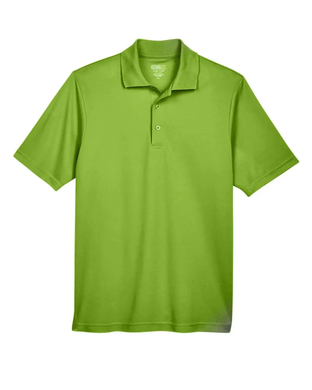 CORE365 Men's Origin Performance Piqué Polo in Acid Green