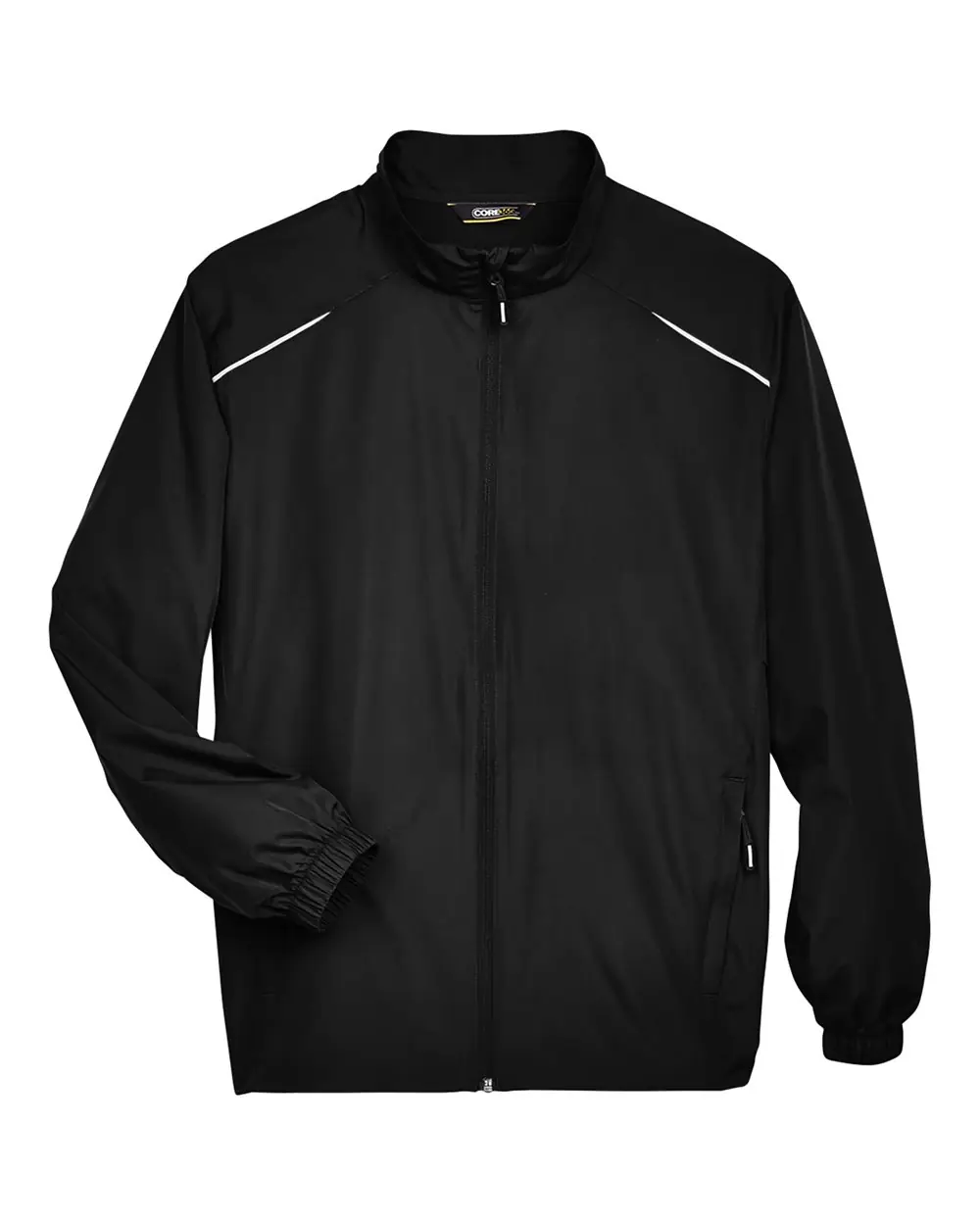 CORE365 Men's Techno Lite Motivate Unlined Lightweight Jacket in Black
