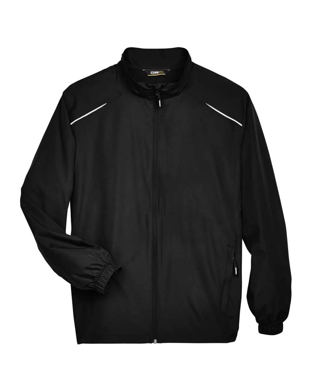 CORE365 Men's Tall Techno Lite Motivate Unlined Lightweight Jacket in Black