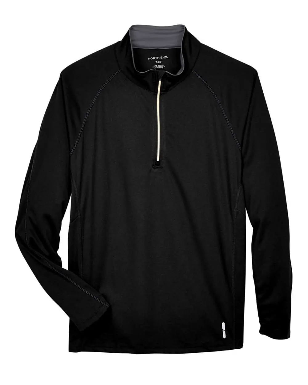 North End Men's Radar Performance Quarter-Zip Pullover in Black