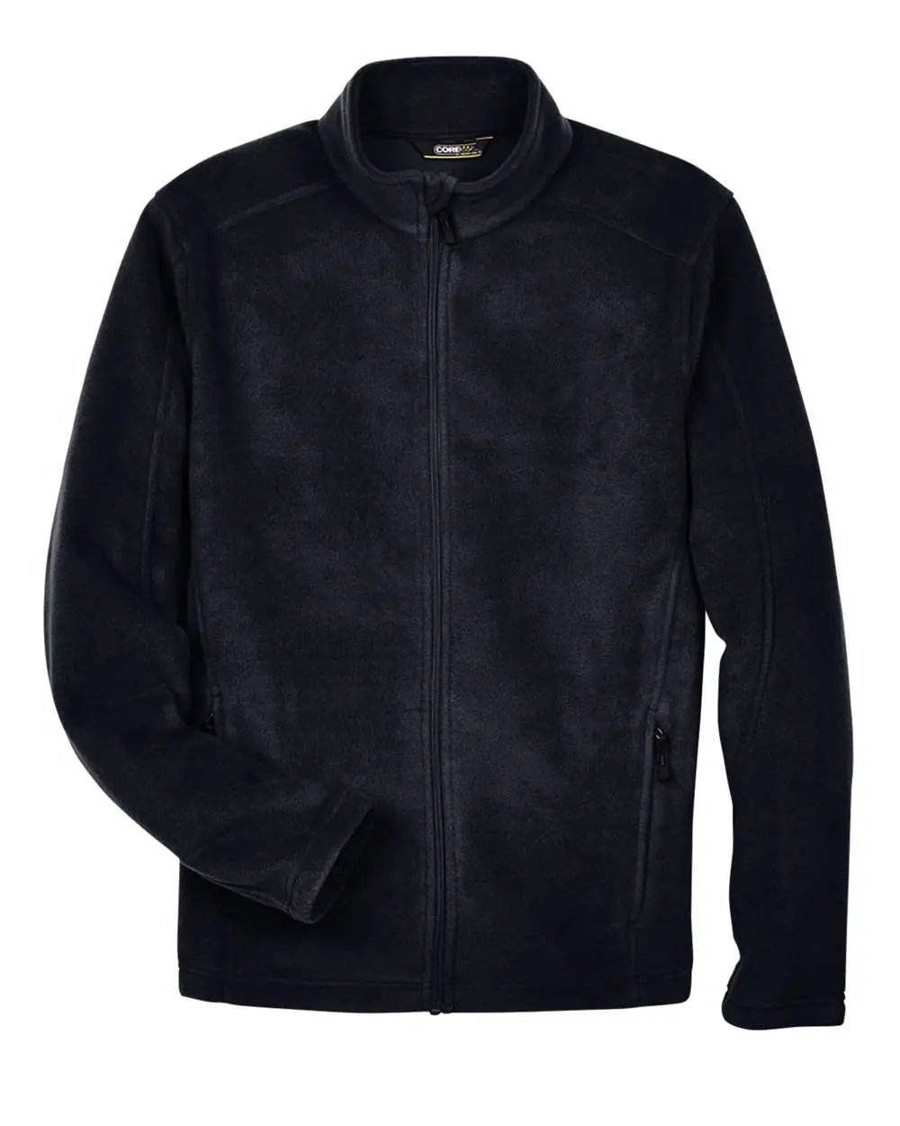 CORE365 Men's Tall Journey Fleece Jacket in Black