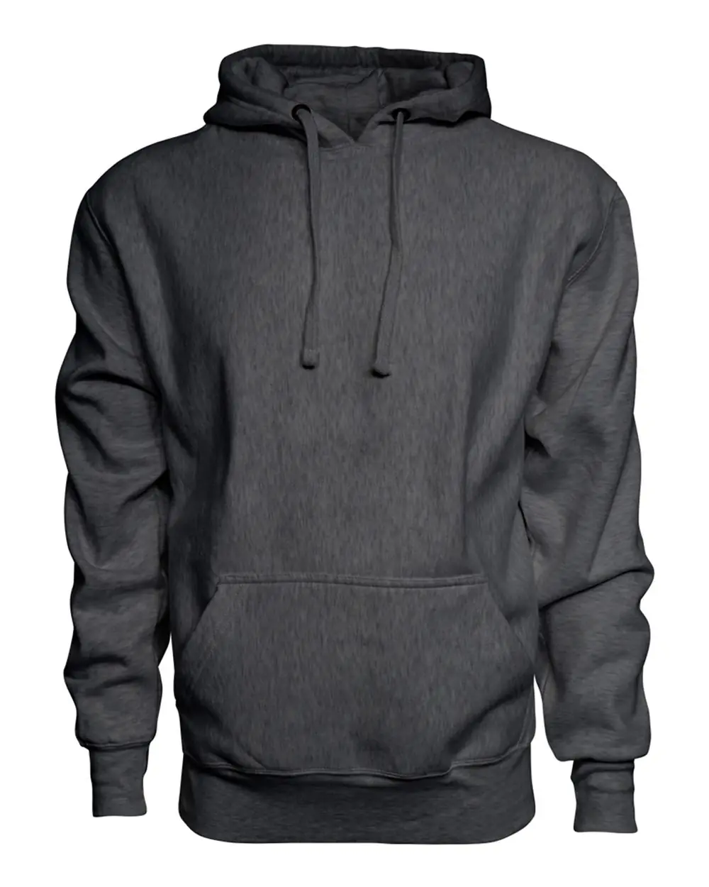 J. America Men's Sport Weave Hooded Sweatshirt in Charcoal