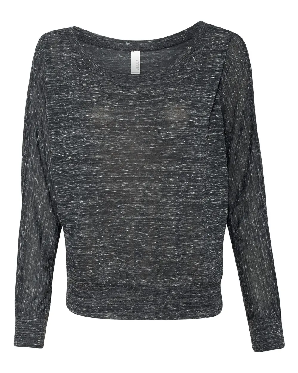 Bella + Canvas Women’s Flowy Off Shoulder Long Sleeve Tee